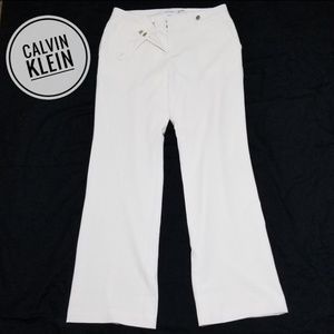 White - Calvin Klein work pants - Size 4